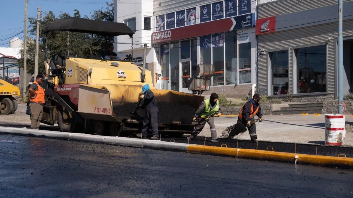 Obras en la Avenida Yrigoyen
