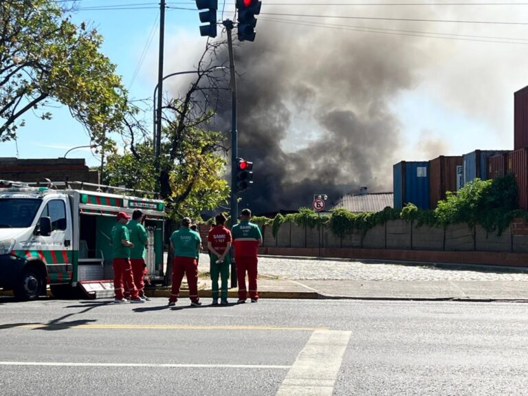 Incendio en Depósito Judicial de la Policía Federal en Barracas
