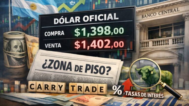 Dólar a un paso de los $1400: Factores detrás de la caída y proyecciones