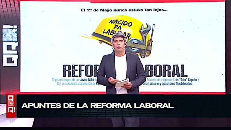 En ‘QR!’, Pablo Caruso critica la reforma laboral del Gobierno y alerta sobre un retroceso en derechos