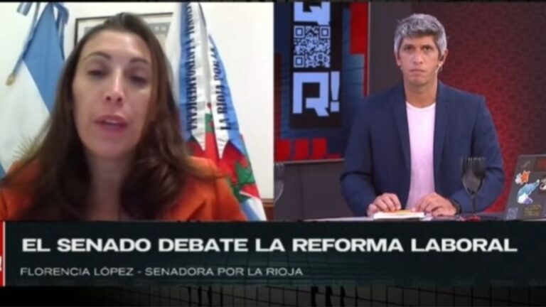 Florencia López: ‘Peronistas resentidos apoyan la reforma laboral’