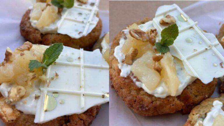 La mejor cookie del país: queso roquefort y pera