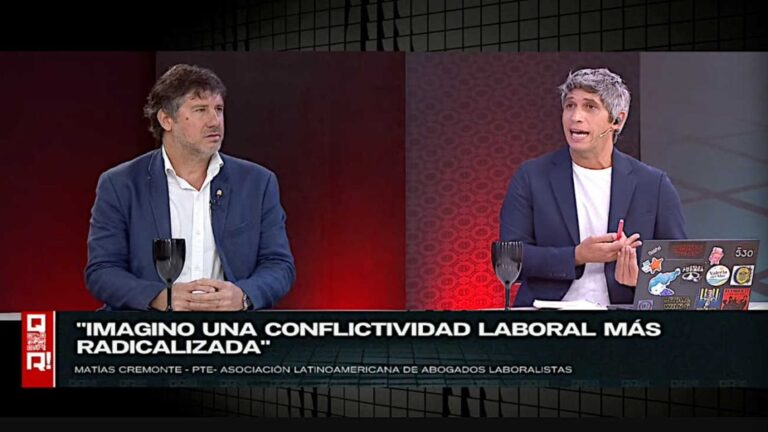 “Matías Cremonte: ‘La reforma pone en peligro el derecho al trabajo’”