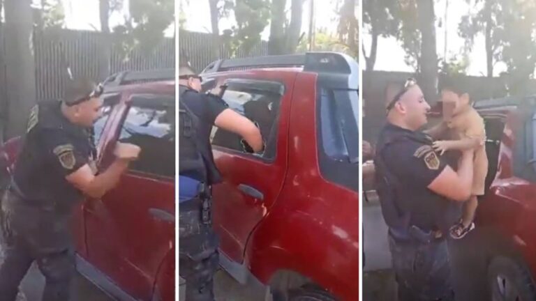 Rescatan a un niño de 2 años encerrado en una camioneta con 37° en Pilar
