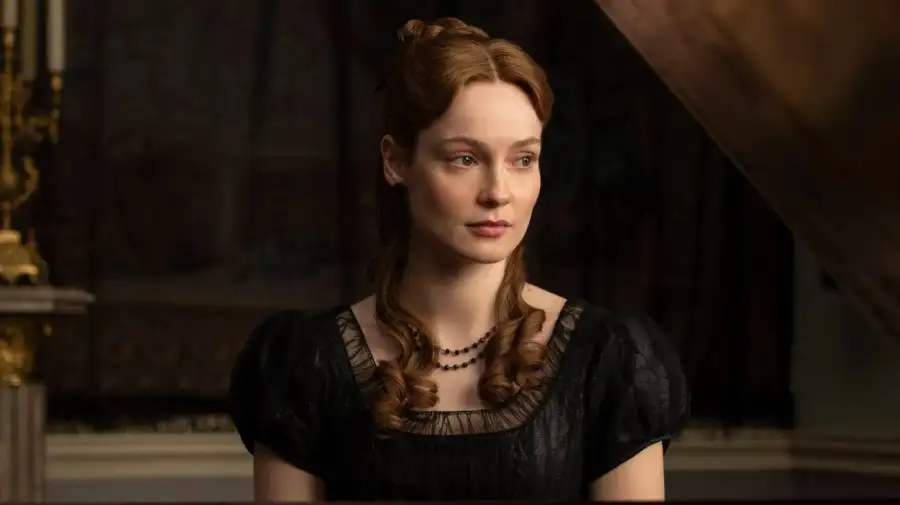 Francesca tras el entierro de su marido, John Stirling