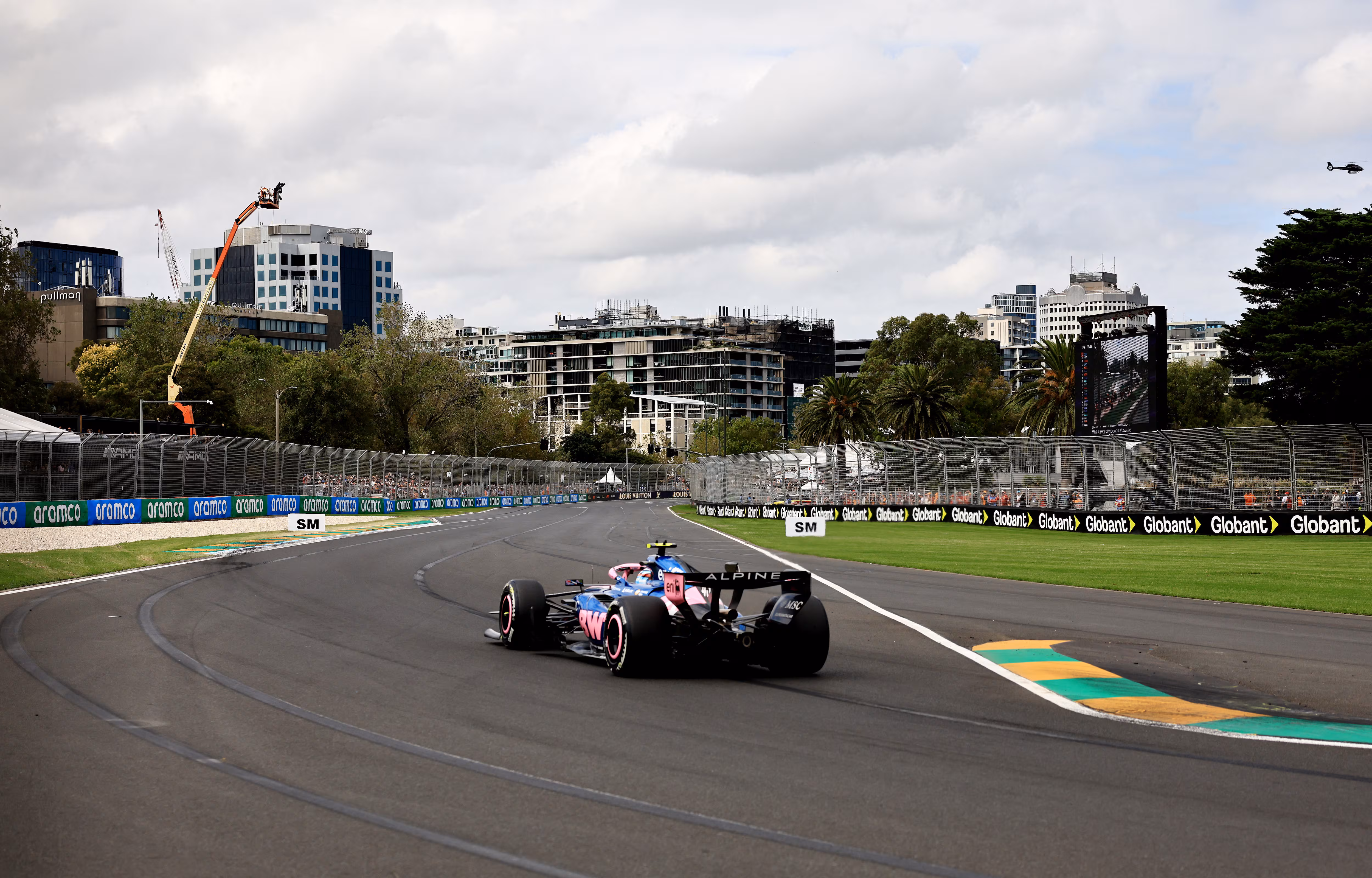 Franco Colapinto en acción en Melbourne