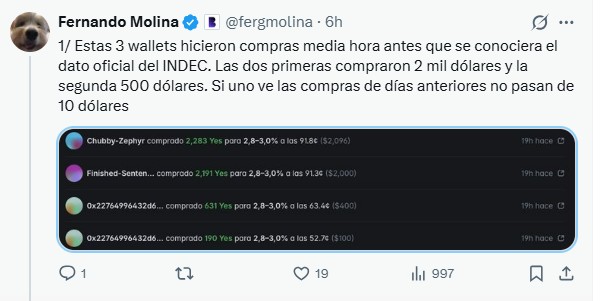 Títulos públicos y movimientos