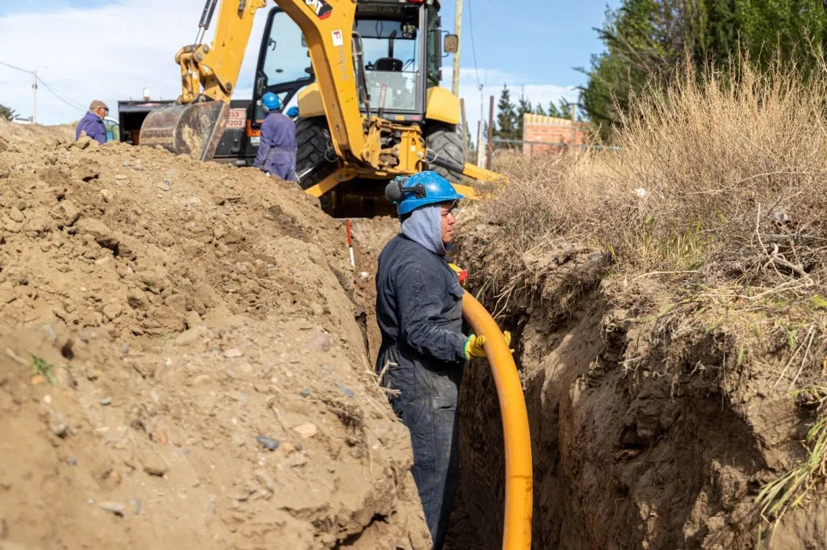 Obras de gas en Comodoro Rivadavia