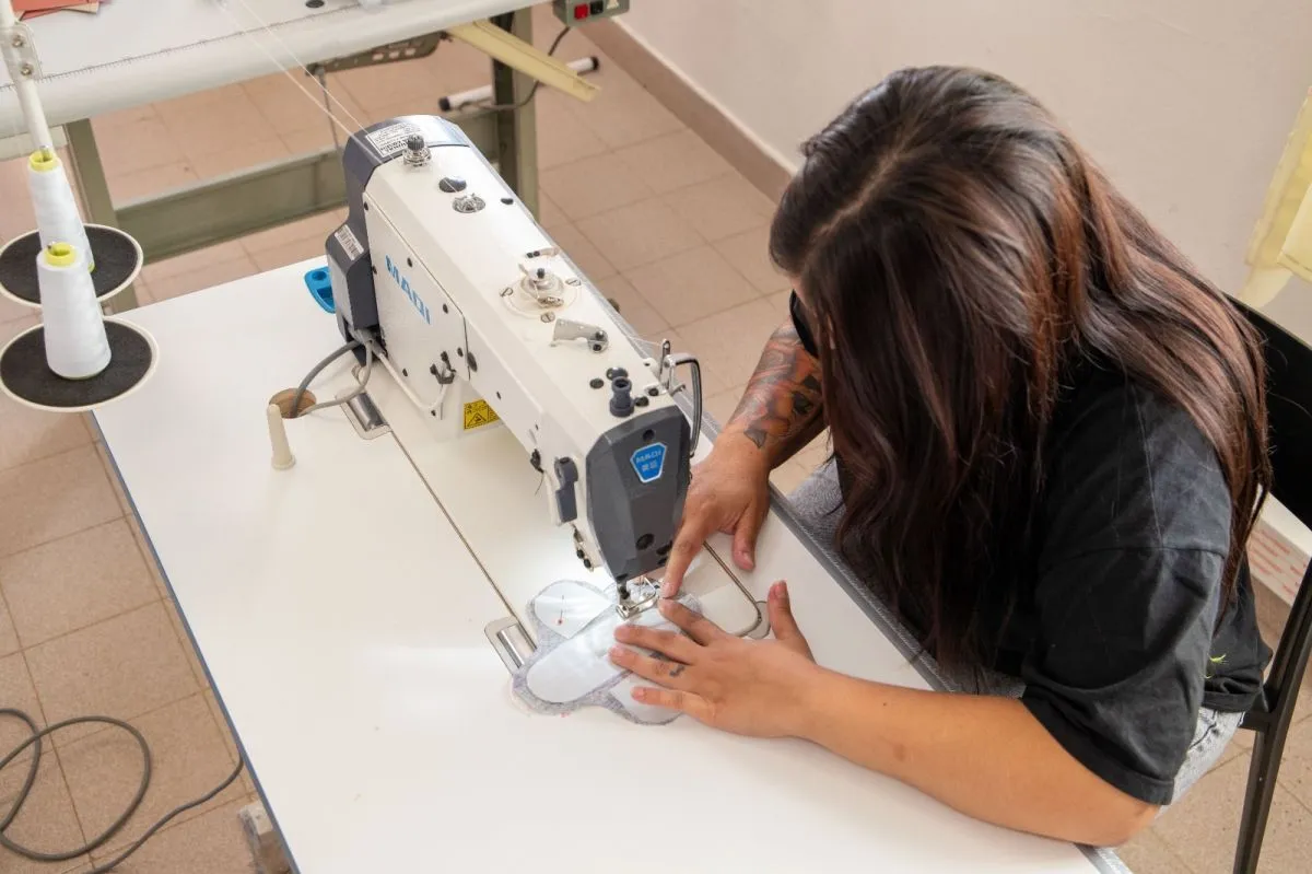 Participantes del curso de toallitas sustentables