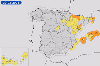 Mapa de alertas meteorológicas