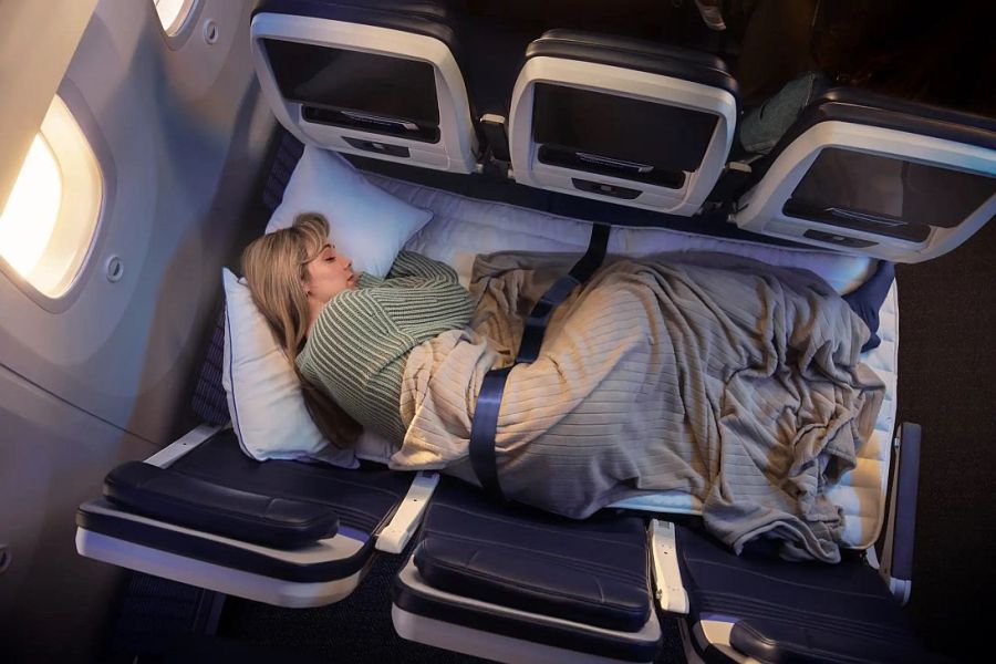 Asientos Relax Row de United Airlines