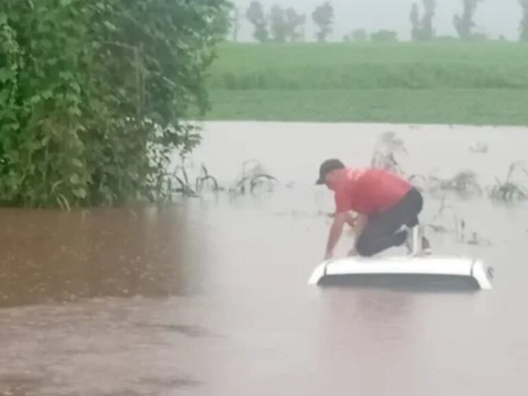 Intensas lluvias de 170 mm causan inundaciones, cortes de rutas y vehículos sumergidos