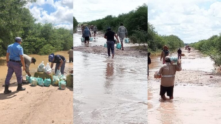 Desbordamiento del río Bermejo: Familias aisladas y vialidad afectada