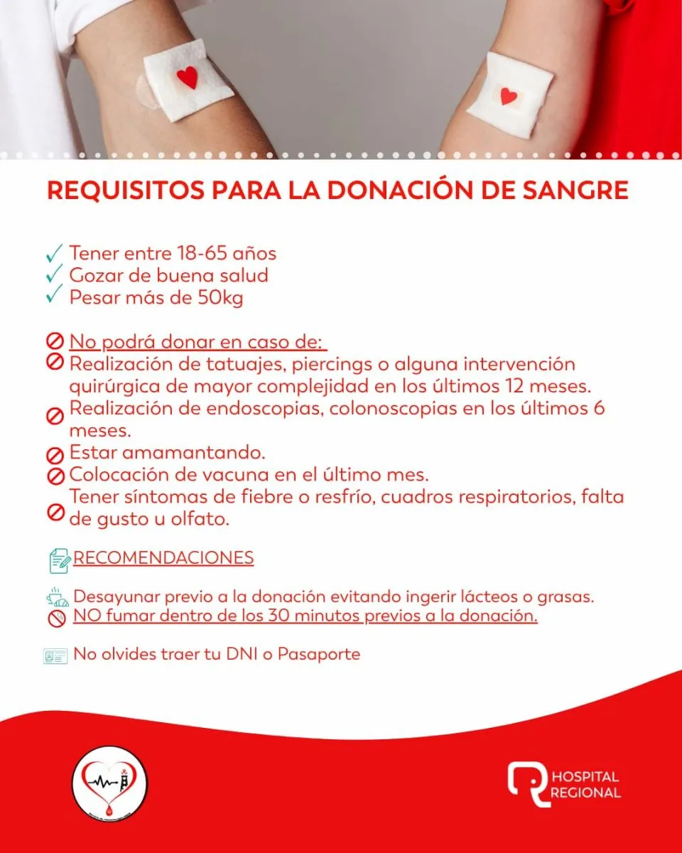 Donación de Sangre en Comodoro Rivadavia