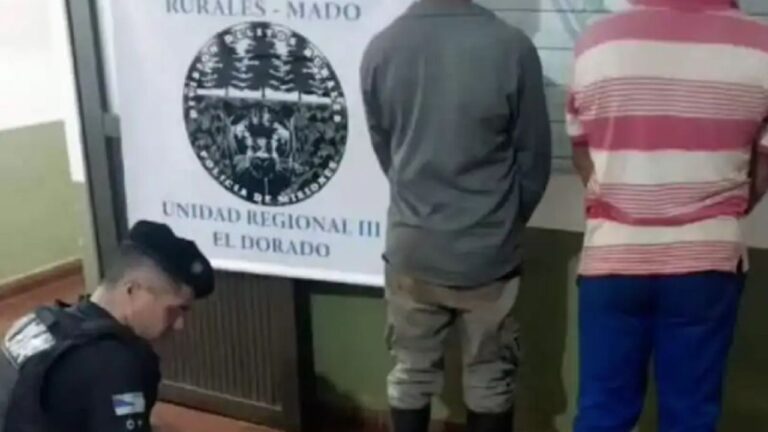Detienen a dos cazadores furtivos con armas cerca de escuela rural en Misiones