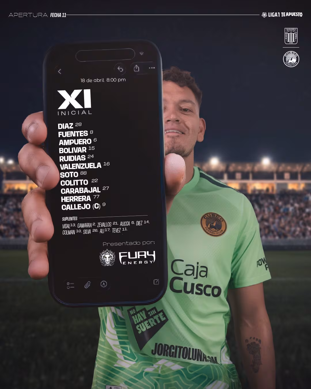 Una imagen del choque entre Alianza Lima y Cusco FC.