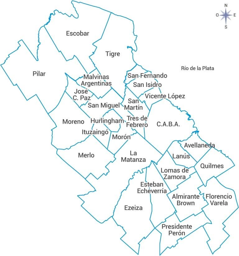 Mapa AySA