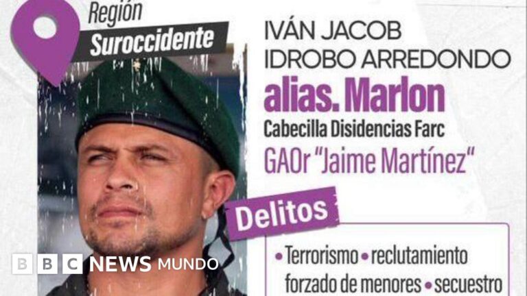 «Marlon»: El guerrillero tras el ataque que dejó 20 muertos en Colombia y cuya captura tiene un premio de US$1.4 millones