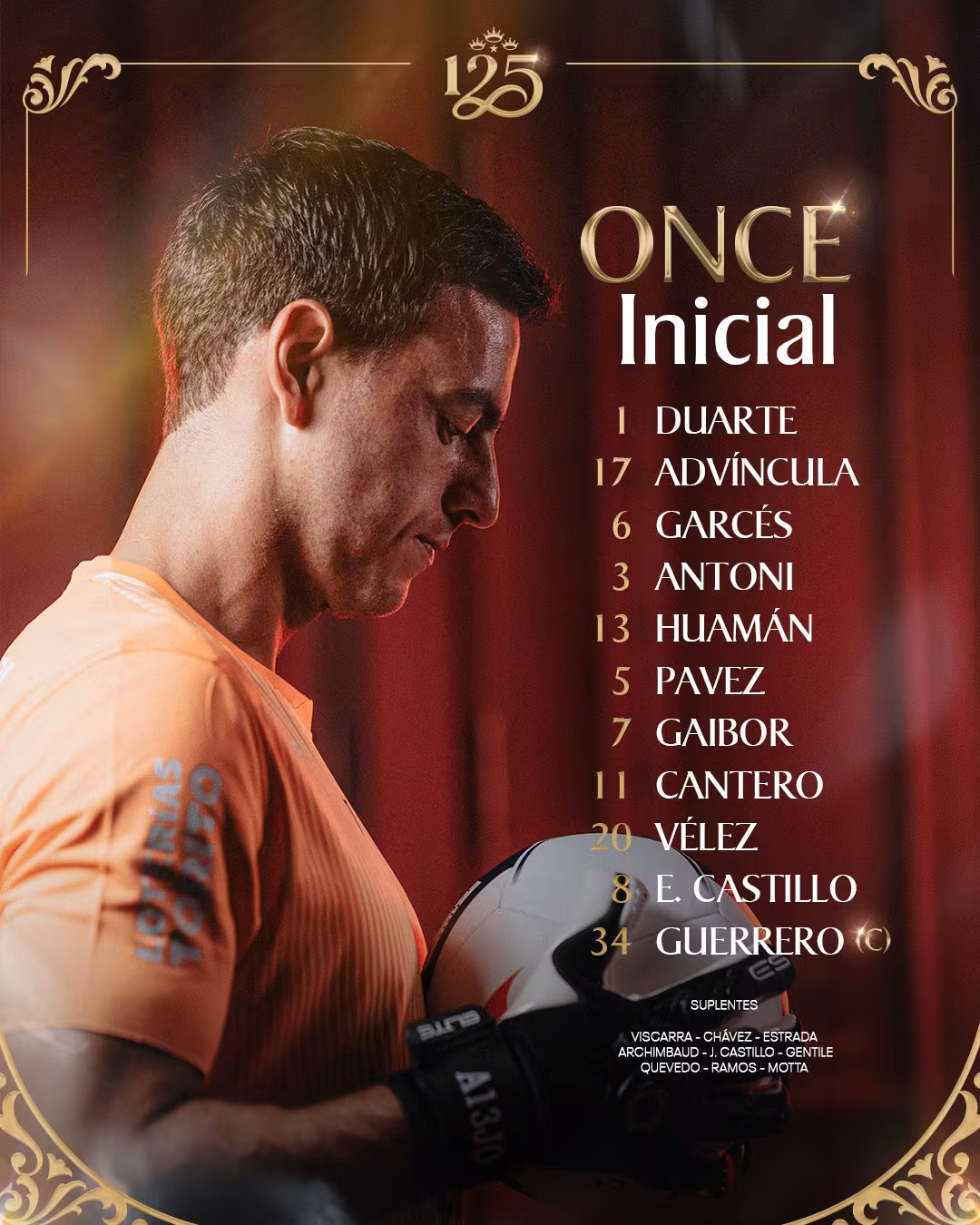 Once de Alianza Lima para el partido ante Cusco FC por Liga 1 2026.