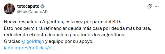 Imagen de financiamiento del BID