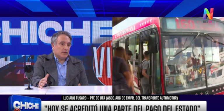 Luciano Fusaro: ‘Si no hay dinero a las 00:00 del jueves, la UTA para’