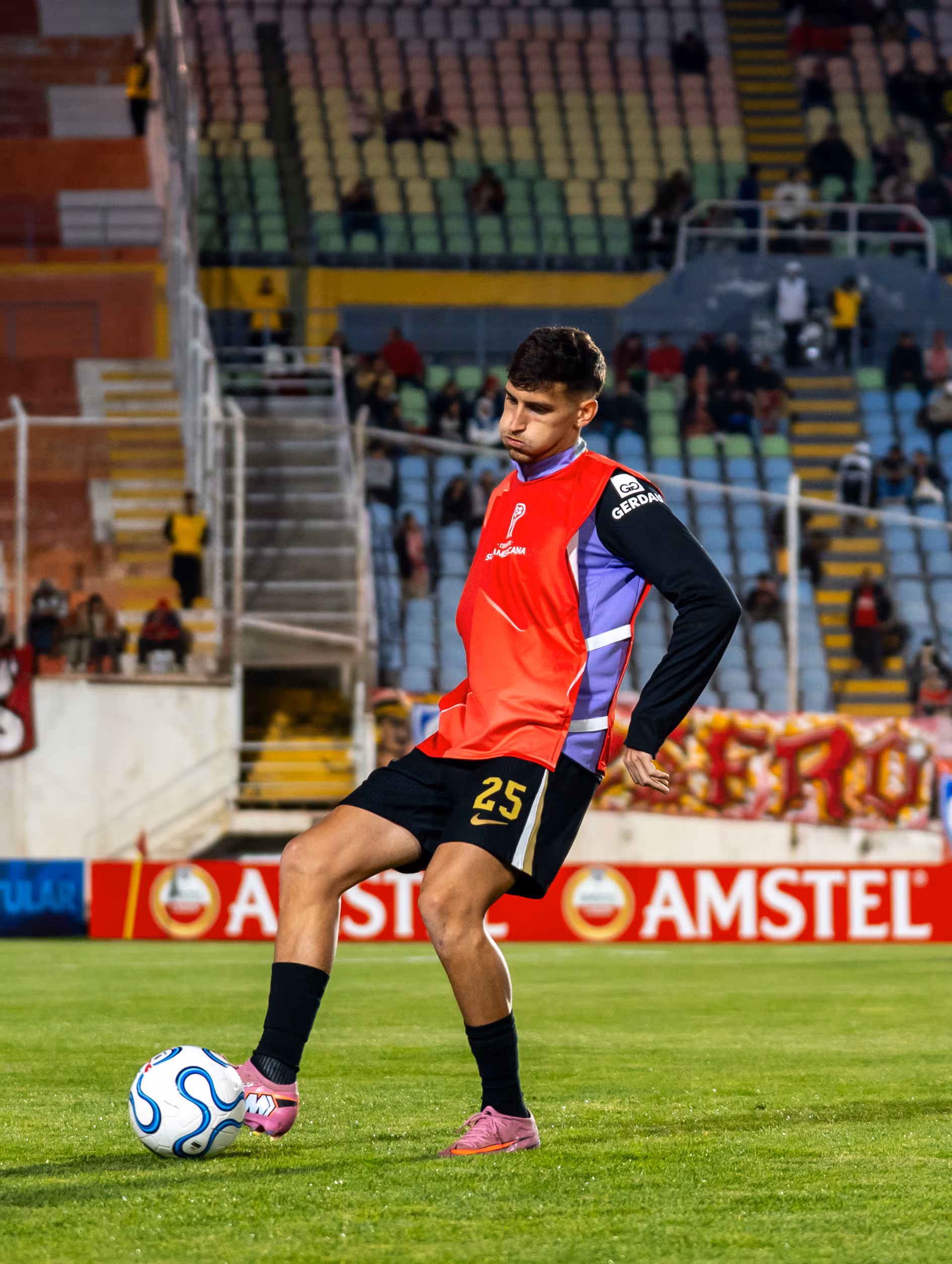 Atlético Mineiro culminó su calentamiento en el Estadio Garcilaso de la Vega.