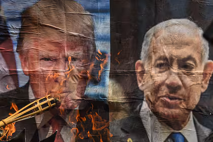 Protesta contra Trump y Netanyahu