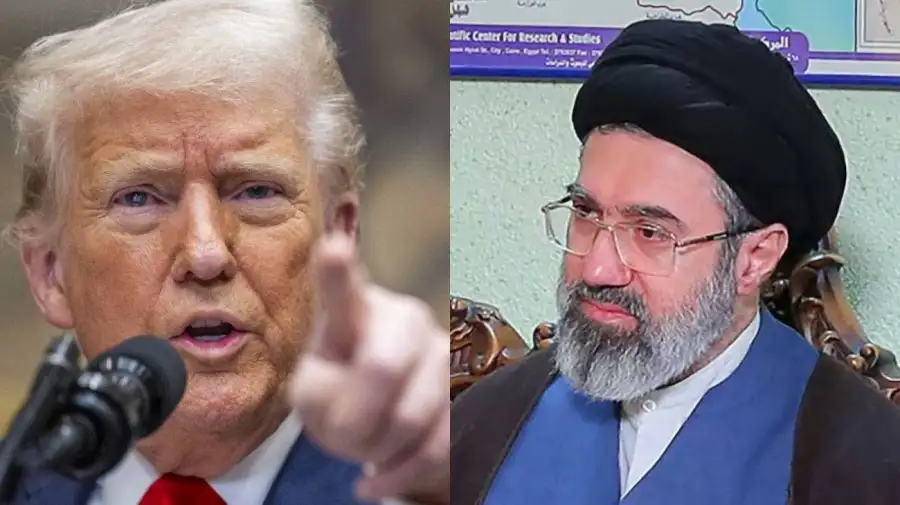 Donald Trump y Mojtaba Jamenei