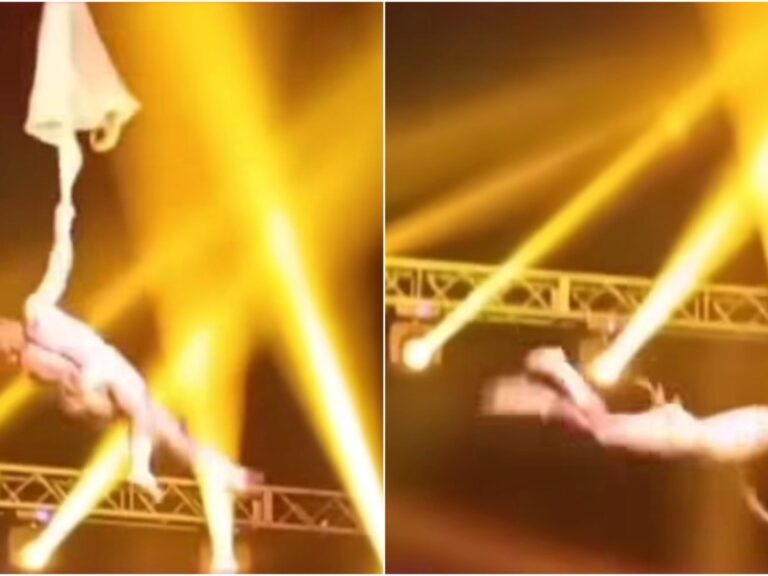 Acróbata se lesiona en caída durante espectáculo circense en San Luis