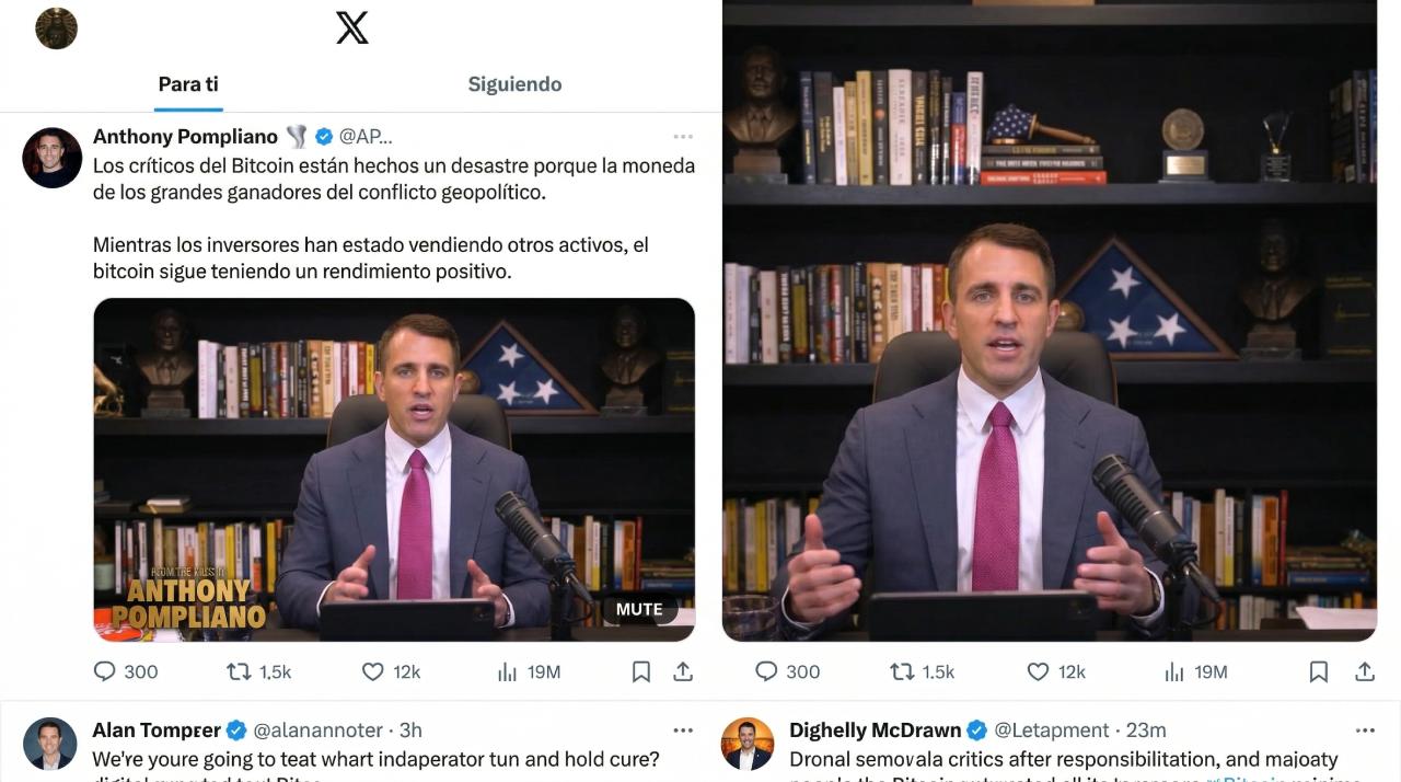 Anthony Pompliano destaca la fortaleza de Bitcoin para atravesar la tensión geopolítica