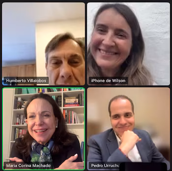 Paloma Valencia y María Corina Machado