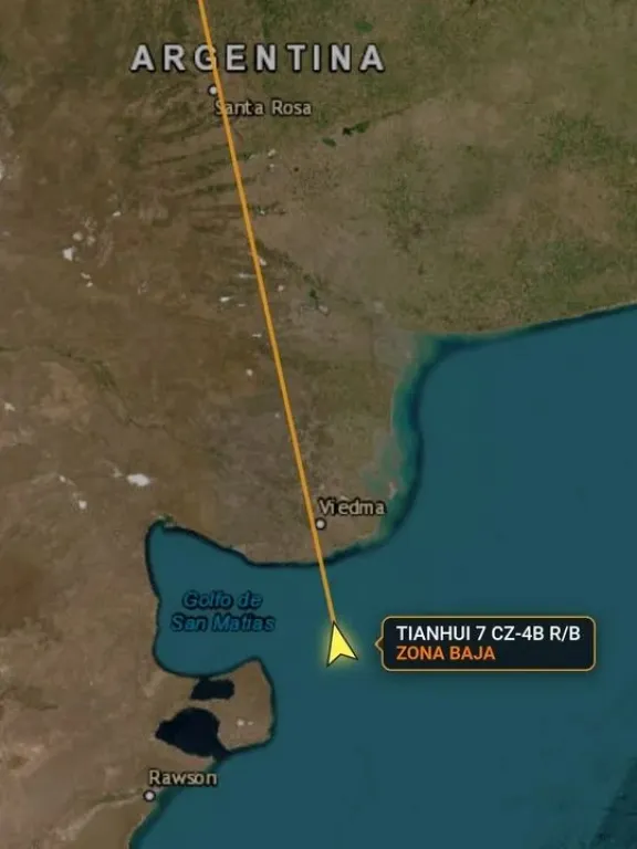 Resplandor en el cielo patagónico