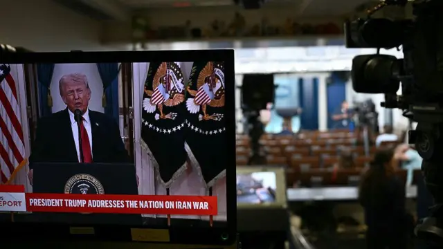 Trump emitió su mensaje desde la Casa Blanca.