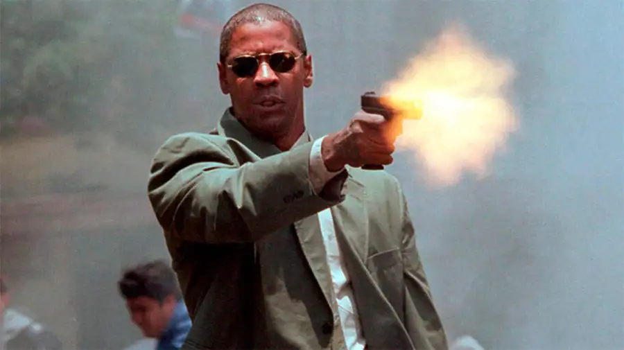 Denzel Washington en Hombre en Llamas