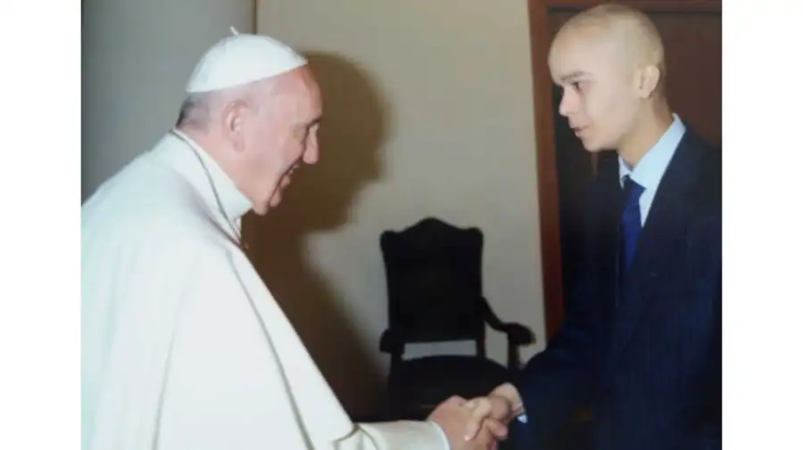 Pedro Ballester con el Papa Francisco