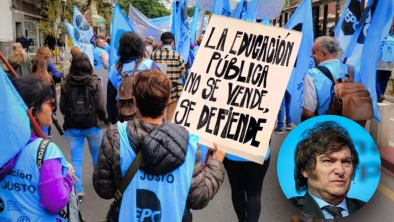 Reclamo del rector de la UNC en la Marcha Federal Universitaria: ‘Llevamos siete meses sin cobrar’