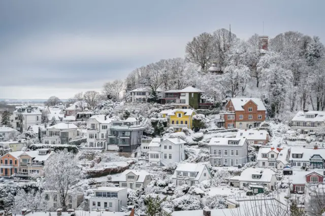 Pueblo nevado