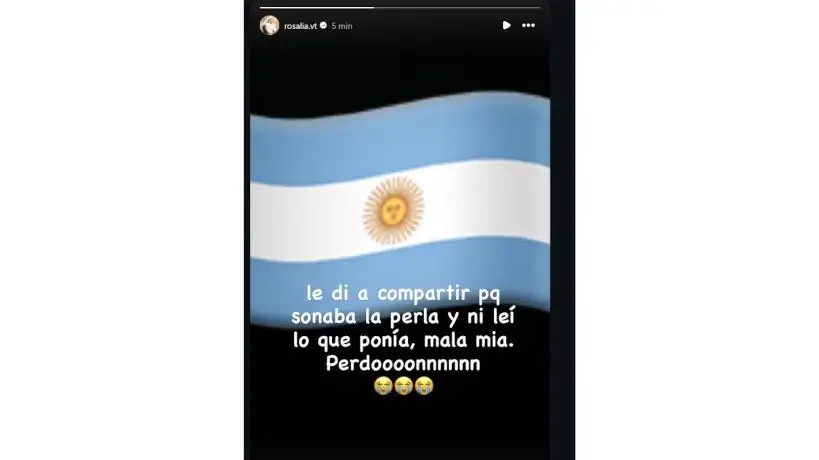 Disculpa de Rosalía en redes