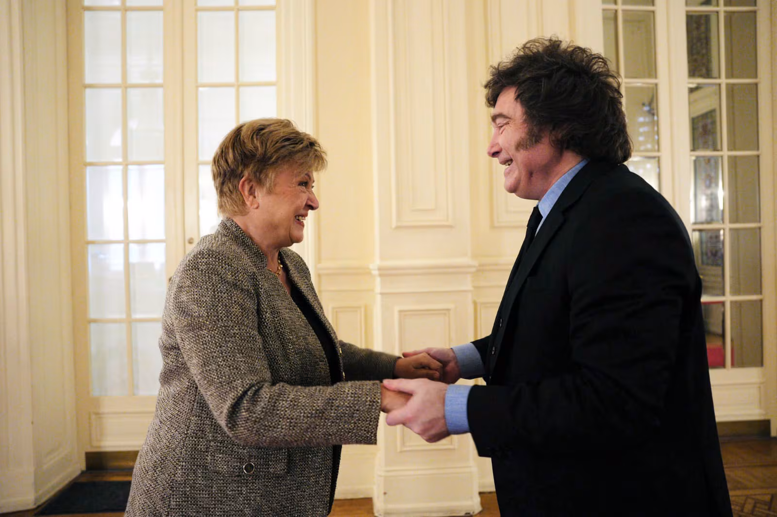 Kristalina Georgieva en el diálogo con los estudiantes de economía