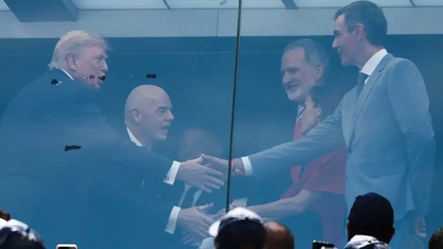Trump y Sánchez en el Mundial
