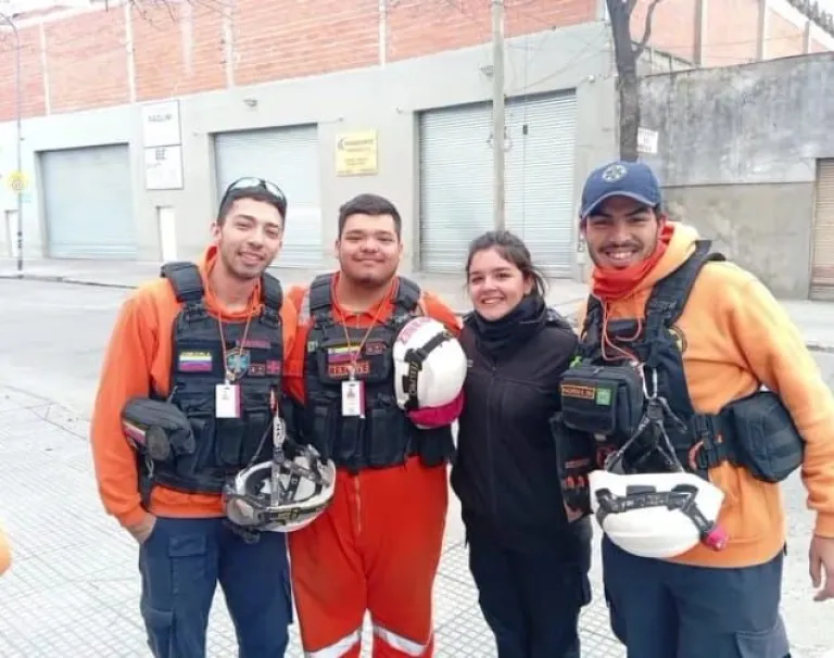 Rescatistas en acción