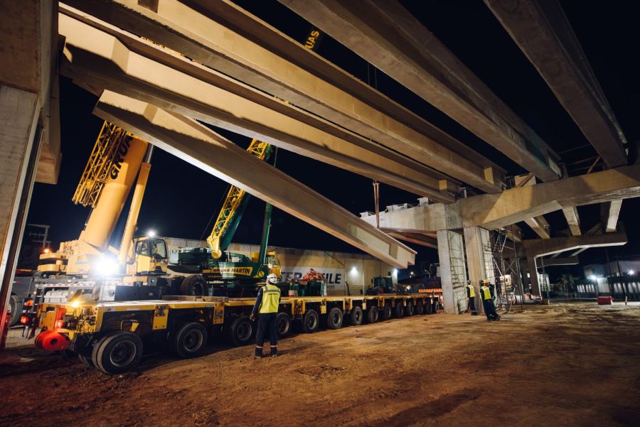 Completaron la estructura principal del altonivel de avenida Vélez Sarsfield