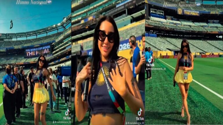 María Becerra emocionada por su actuación del Himno Argentino en la final: ¡Ya está disponible el video del ensayo!