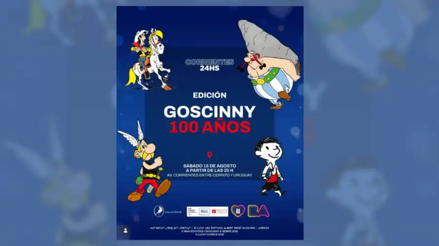 Flyer GOSCINNY LLEGA A CORRIENTES
