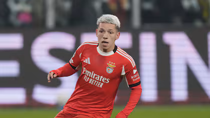 Benfica, con Gianluca Prestianni, compite este jueves en la Europa League